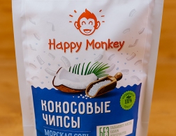 Кокосовые чипсы Морская соль ''Happy Monkey'', 40 г