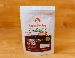 Кокосовые чипсы Какао ''Happy Monkey'', 40 г