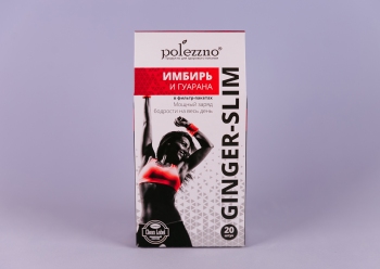 Имбирный чай с гуараной в пакетиках ''Polezzno'', 40 г